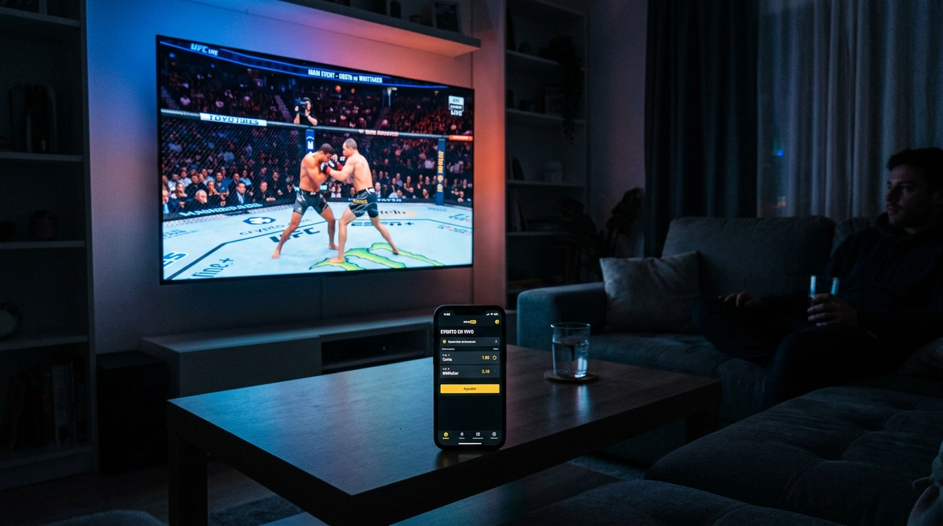 Apuestas en vivo en combates UFC con cuotas y mercados en directo