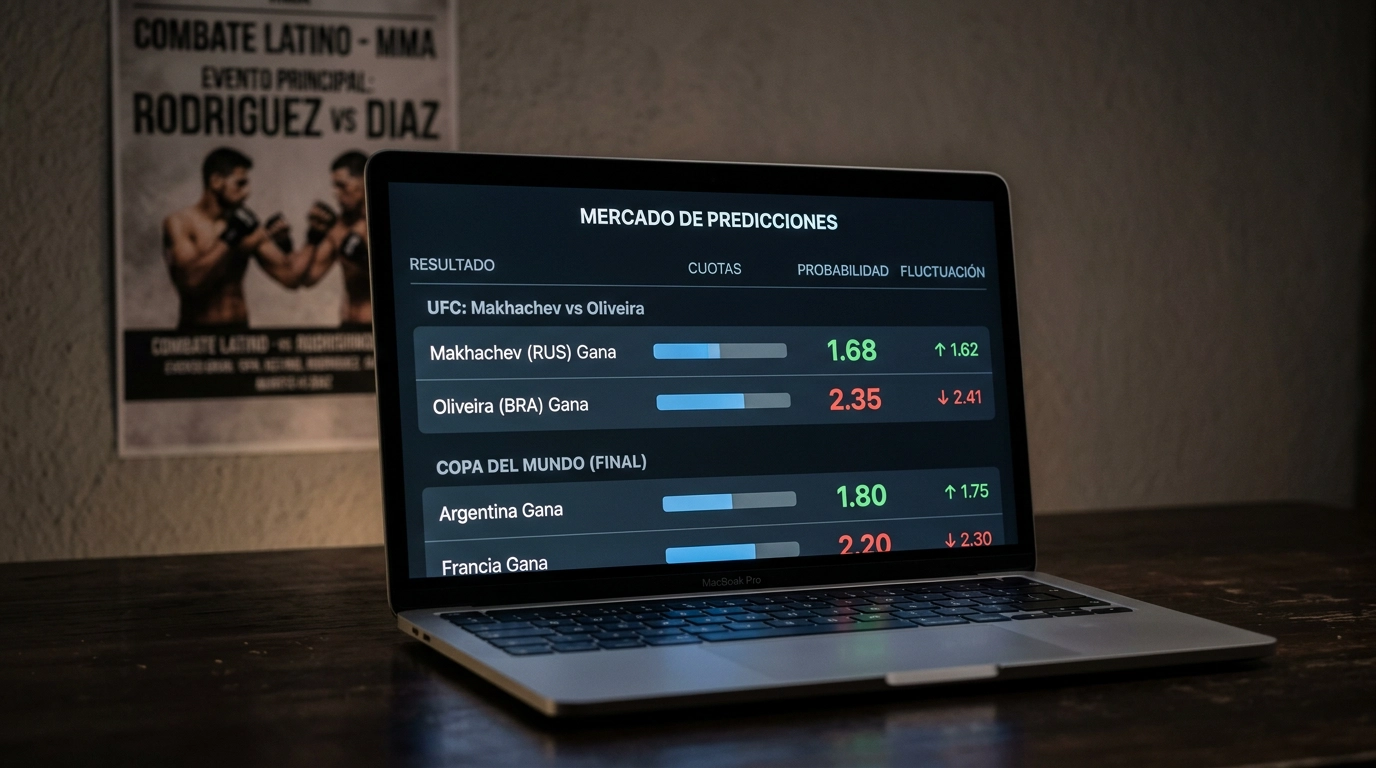 Mercados predictivos Polymarket integrados en peleas UFC